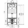 Инсталляция ALCAPLAST SET AM101/1120-3:1 RU M70-0001 с белой кнопкой AM101/1120-3.1 RU M70-0001
