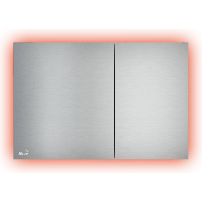 Кнопка управления ALCAPLAST AIR LIGHT-RED с подсветкой, металл матовый, цвет красный