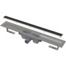 Водоотводящий желоб ALCAPLAST APZ15S-1150 без порогов, с решеткой под кладку камня Marble, горизонтальный сток