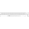 Водоотводящий желоб ALCAPLAST APZ1004S-750 FLEXIBLE для перфорированной решетки с регулируемым краем, к стене