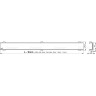 Водоотводящий желоб ALCAPLAST APZ1106-1150 PROFESSIONAL с порогами для цельной решетки, низкий, вертикальный слив