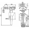 Выпускной комплект ALCAPLAST SA08AK 3/8